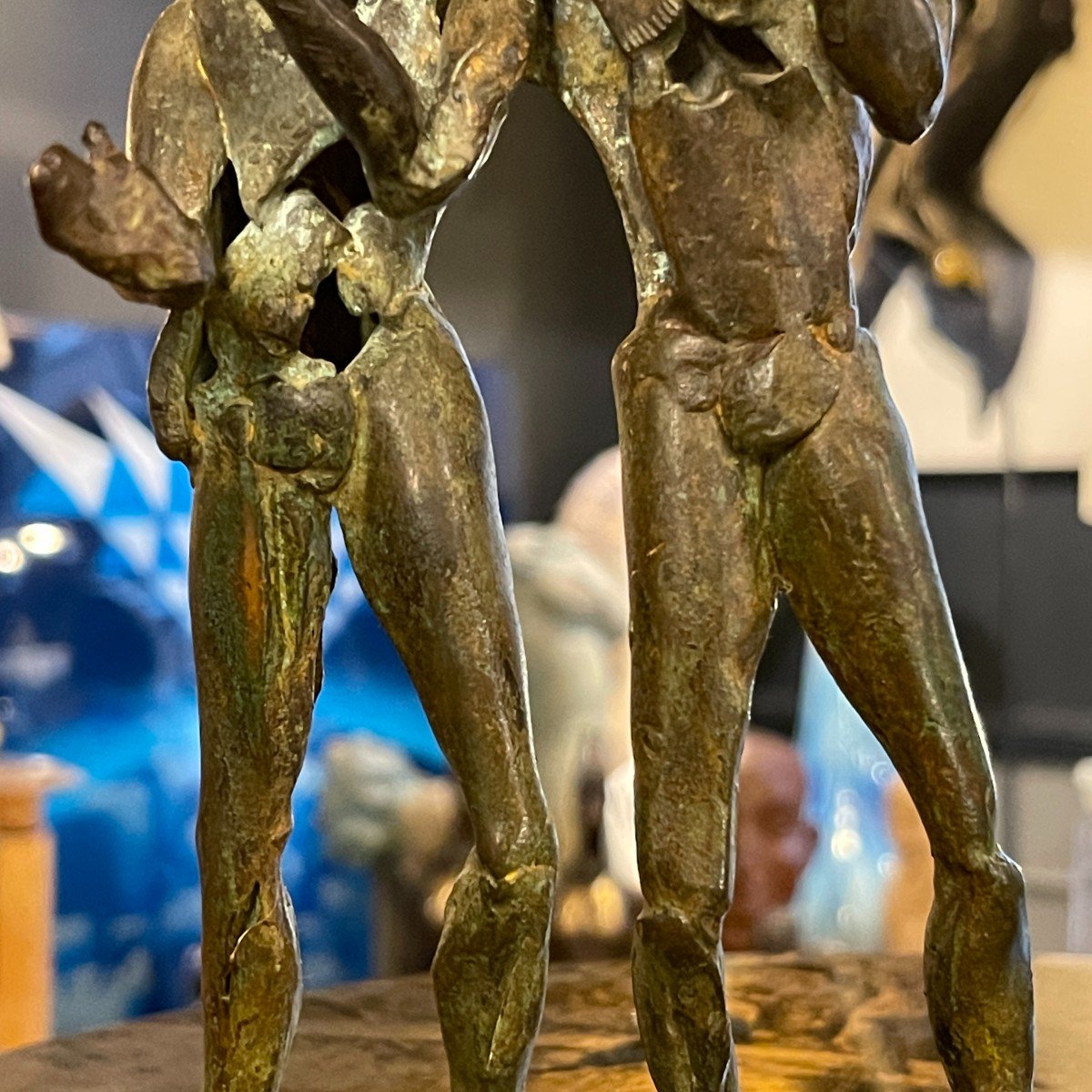 Jean Delcourt " Joueurs De Baseball ", Sculpture En Bronze, Cire Perdue, Unique 1/1, 2002-photo-3
